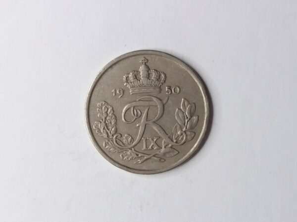 Danish 1950 25-ore collection coin