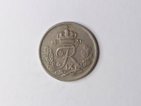 Danish 1951 25-ore collection coin