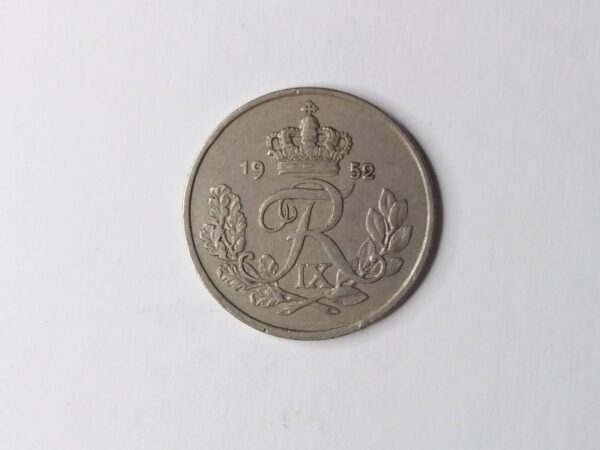 Danish 1952 25-ore collection coin