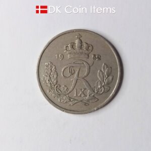 Danish 1952 25-ore collection coin