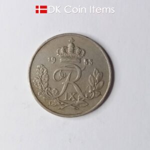 Danish 1953 25-ore collection coin