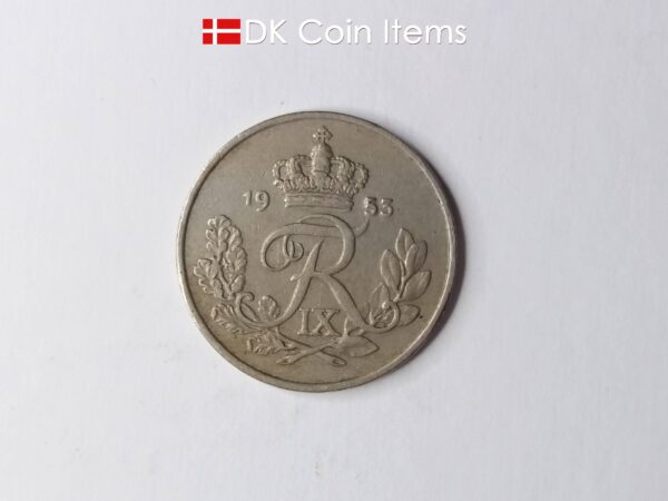 Danish 1953 25-ore collection coin