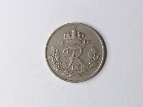 Danish 1954 25-ore collection coin