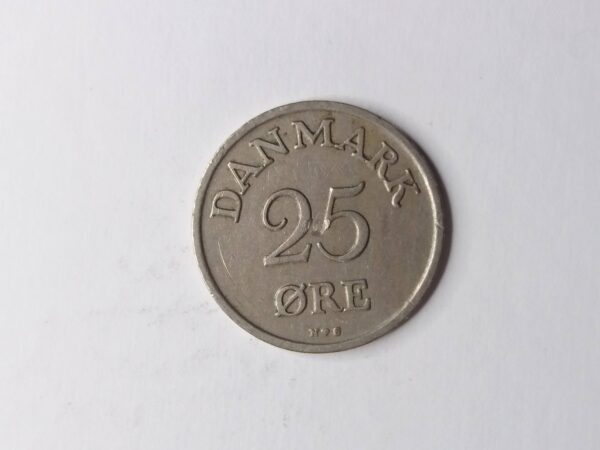 Danish 1954 25-ore collection coin