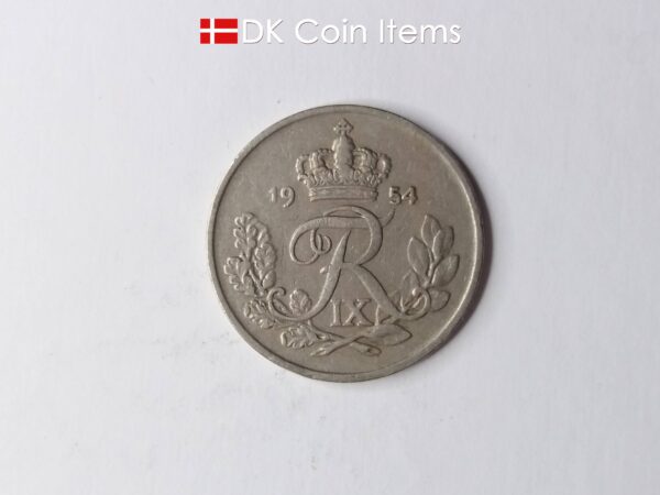 Danish 1954 25-ore collection coin