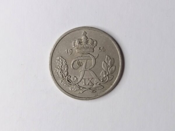 Danish 1955 25-ore collection coin