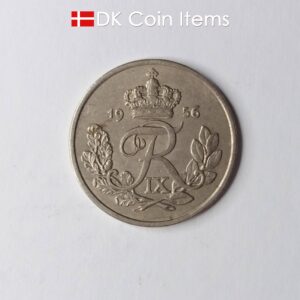 Danish 1956 vintage 25 øre coin - King Frederik IX of Denmark coin