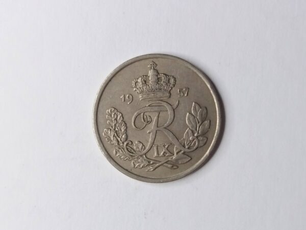 Danish 1957 25-ore collection coin