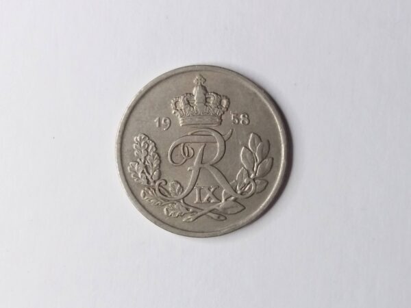 Danish 1958 25-ore collection coin