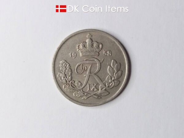 Danish 1958 25-ore collection coin