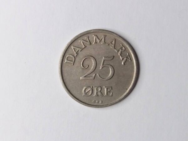 Danish 1960 25-ore collection coin