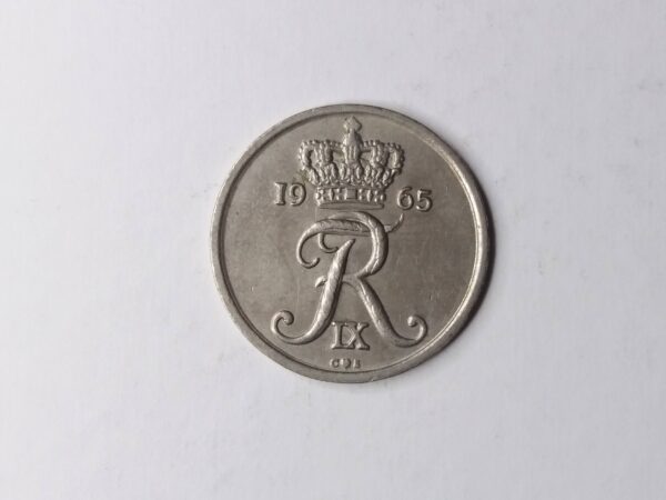 Danish 1965 25-ore collection coin