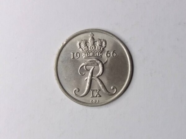 Danish 1966 25-ore collection coin