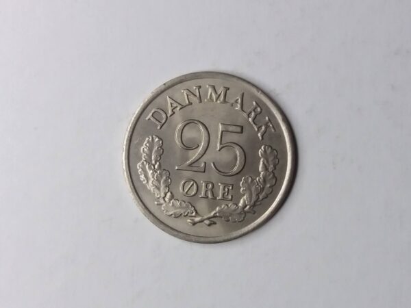 Danish 1966 25-ore collection coin